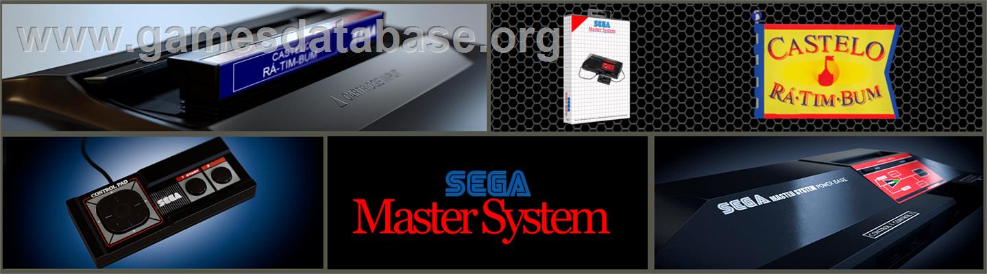 Castelo Rá-Tim-Bum - Sega Master System - Artwork - Marquee