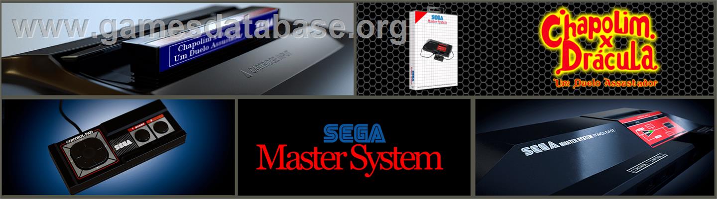 Chapolim x Drácula: Um Duelo Assustador - Sega Master System - Artwork - Marquee