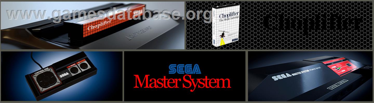 Choplifter - Sega Master System - Artwork - Marquee
