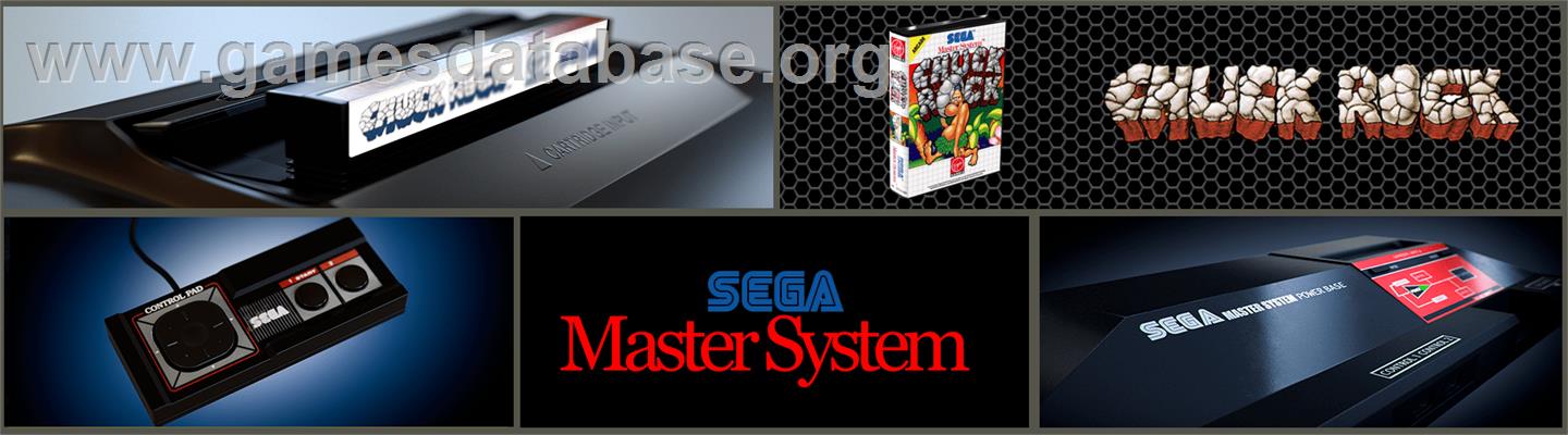 Chuck Rock - Sega Master System - Artwork - Marquee
