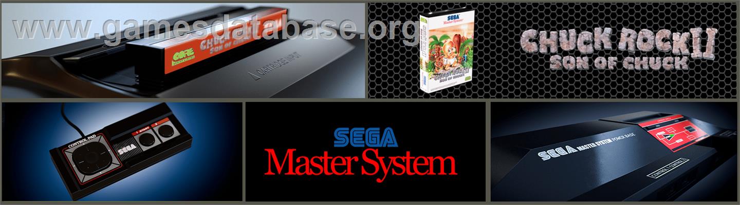 Chuck Rock 2: Son of Chuck - Sega Master System - Artwork - Marquee