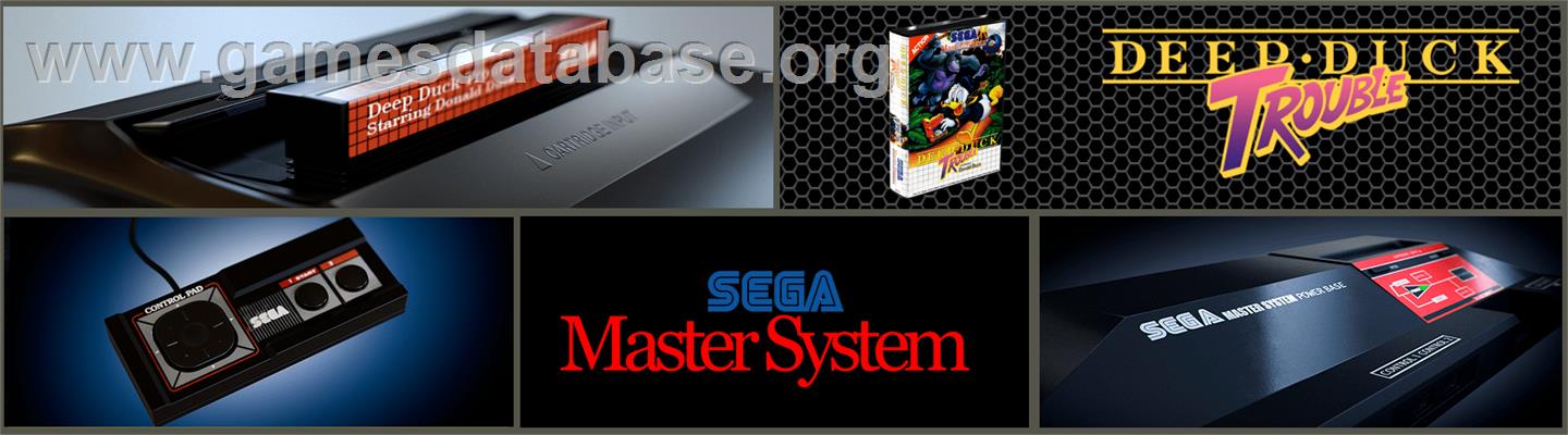 Deep Duck Trouble starring Donald Duck - Sega Master System - Artwork - Marquee