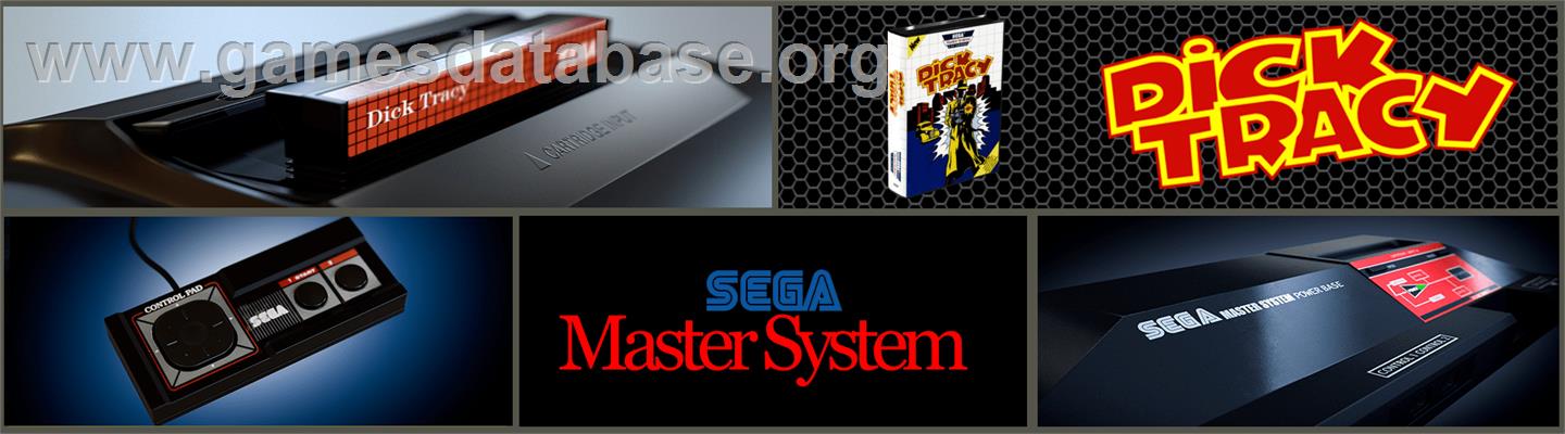 Dick Tracy - Sega Master System - Artwork - Marquee