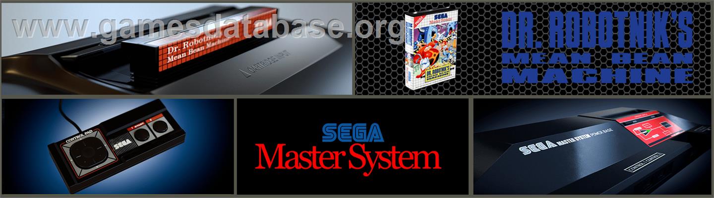 Dr. Robotnik's Mean Bean Machine - Sega Master System - Artwork - Marquee