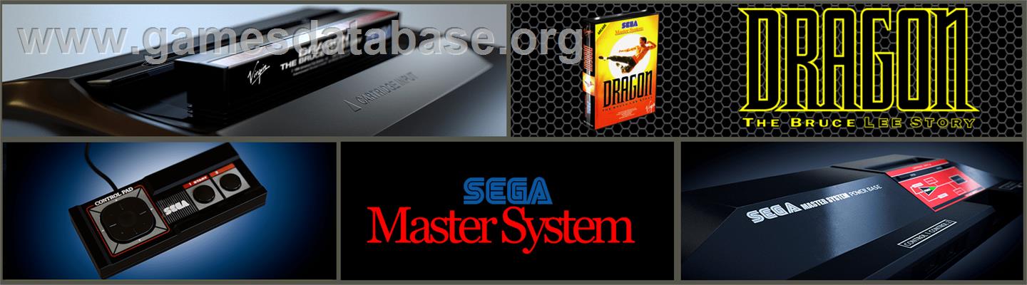 Dragon: The Bruce Lee Story - Sega Master System - Artwork - Marquee
