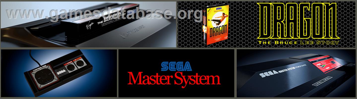 Dragon - The Bruce Lee Story - Sega Master System - Artwork - Marquee