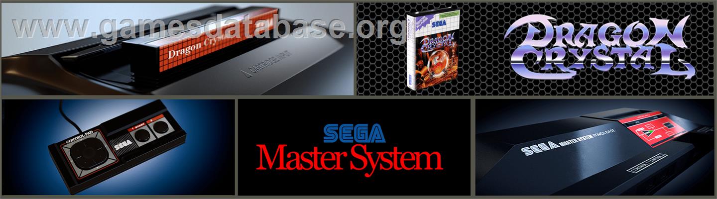 Dragon Crystal - Sega Master System - Artwork - Marquee