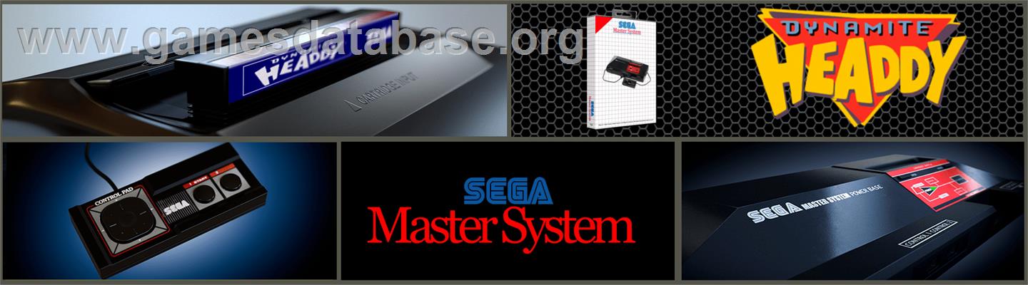 Dynamite Headdy - Sega Master System - Artwork - Marquee