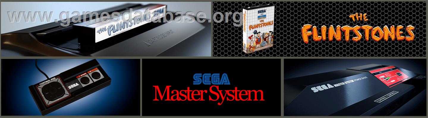 Flintstones - Sega Master System - Artwork - Marquee