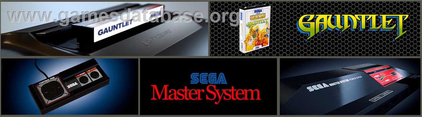 Gauntlet - Sega Master System - Artwork - Marquee