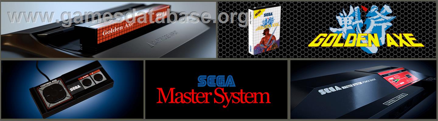 Golden Axe - Sega Master System - Artwork - Marquee