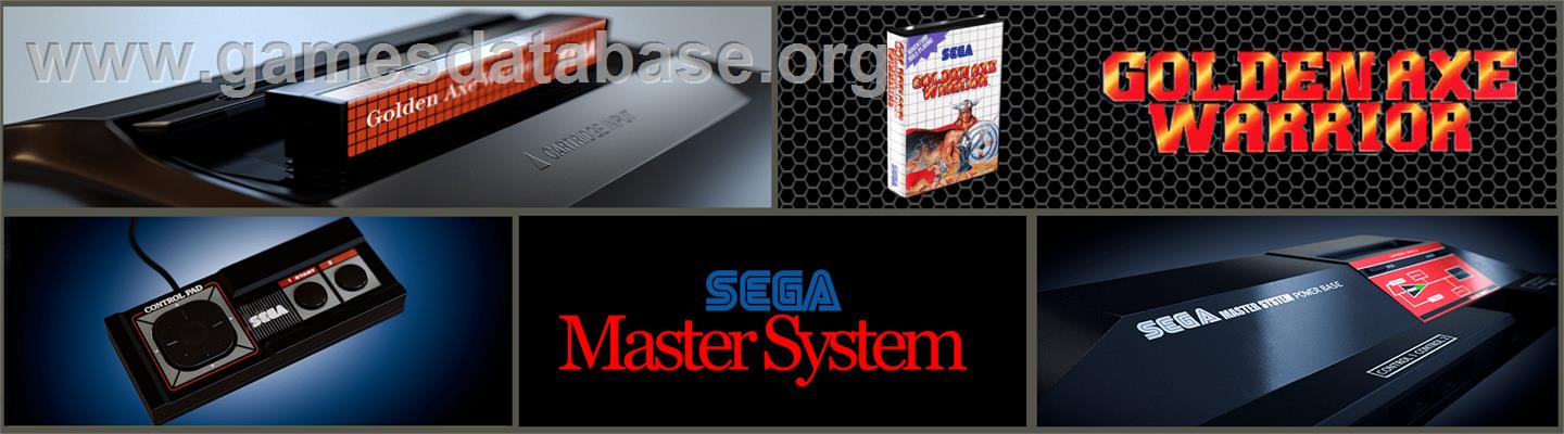 Golden Axe Warrior - Sega Master System - Artwork - Marquee