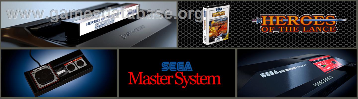 Heroes Of The Lance - Sega Master System - Artwork - Marquee
