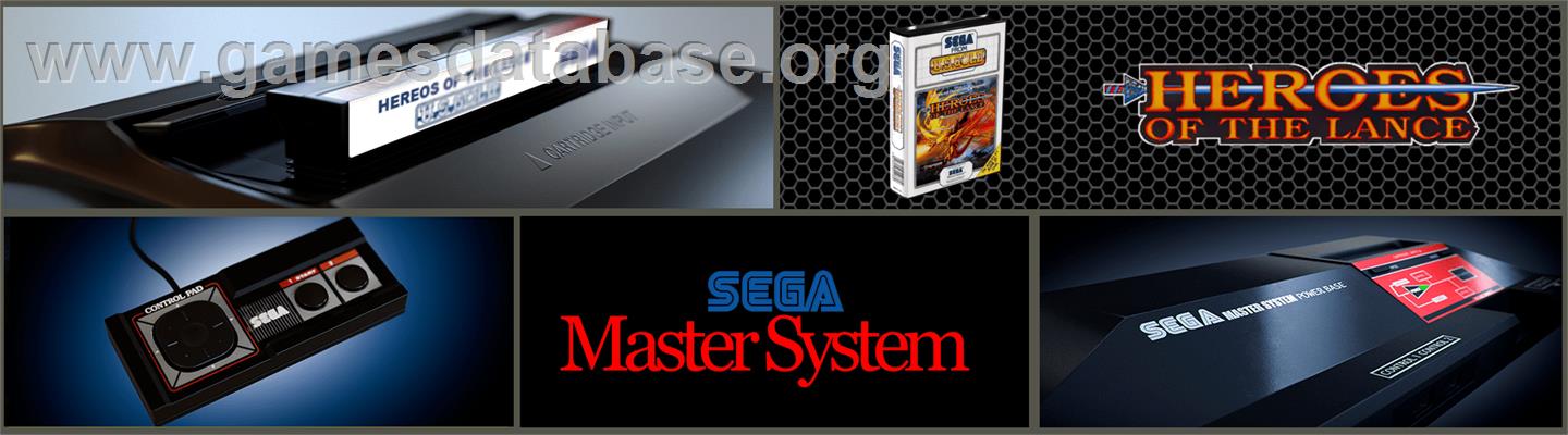 Heroes of the Lance - Sega Master System - Artwork - Marquee