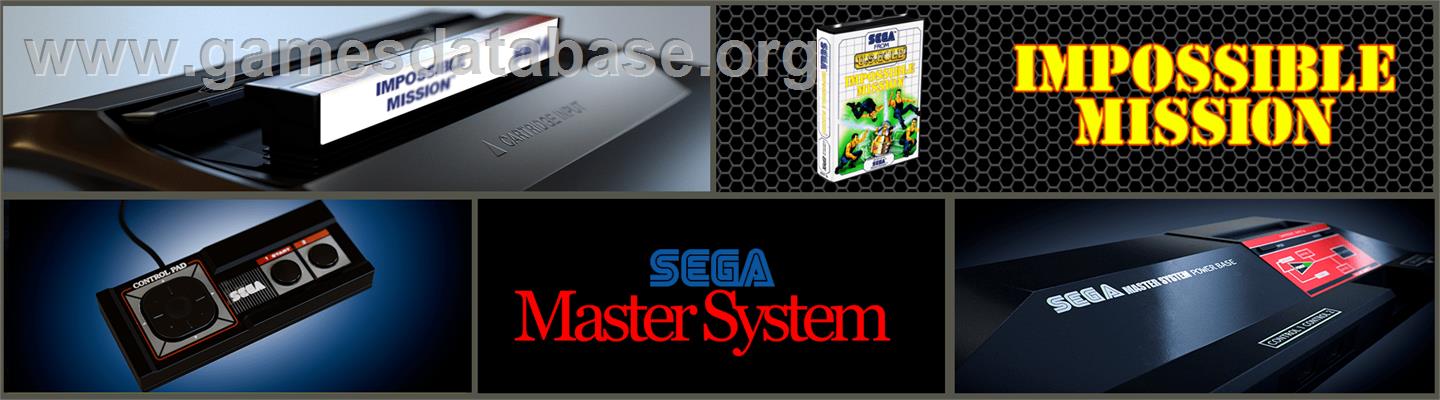 Impossible Mission - Sega Master System - Artwork - Marquee