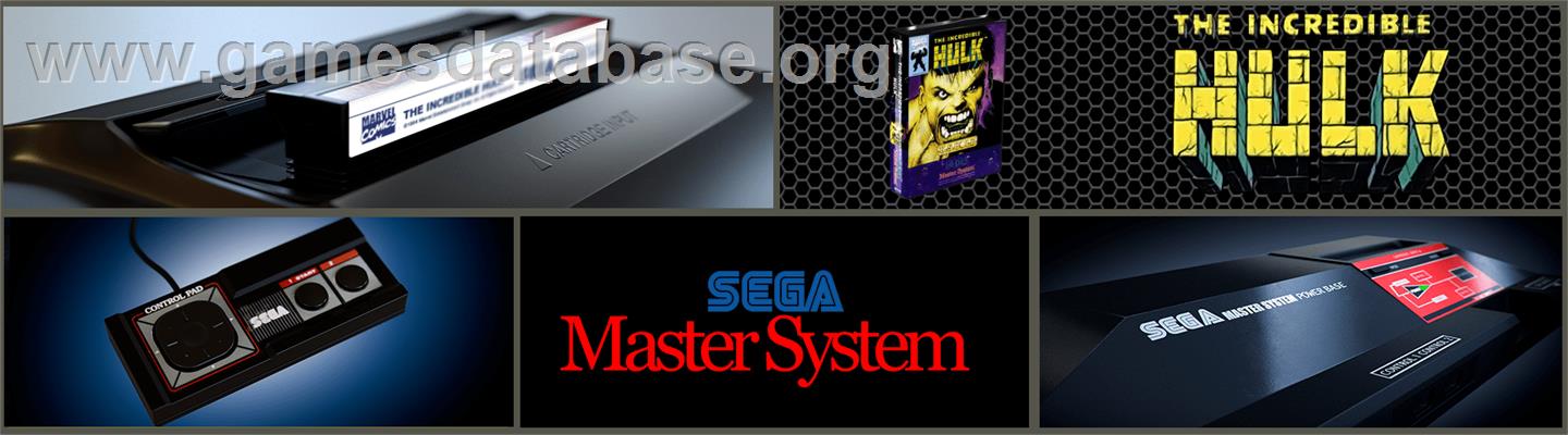 Incredible Hulk, The - Sega Master System - Artwork - Marquee