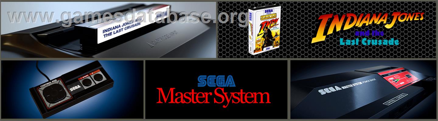Indiana Jones and the Last Crusade: The Action Game - Sega Master System - Artwork - Marquee