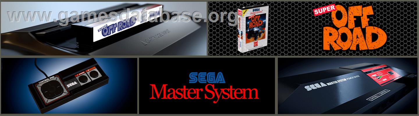 Ironman Ivan Stewart's Super Off-Road - Sega Master System - Artwork - Marquee