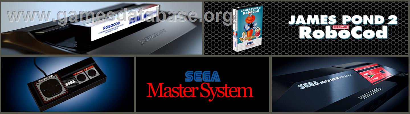 James Pond 2: Codename: RoboCod - Sega Master System - Artwork - Marquee