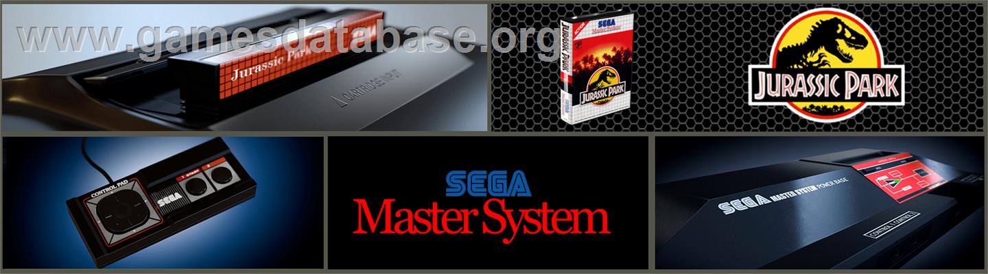 Jurassic Park - Sega Master System - Artwork - Marquee