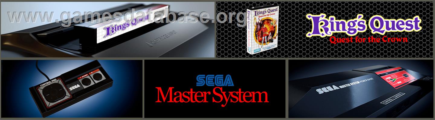 King's Quest - Sega Master System - Artwork - Marquee