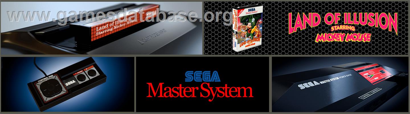 Land of Illusion starring Mickey Mouse - Sega Master System - Artwork - Marquee