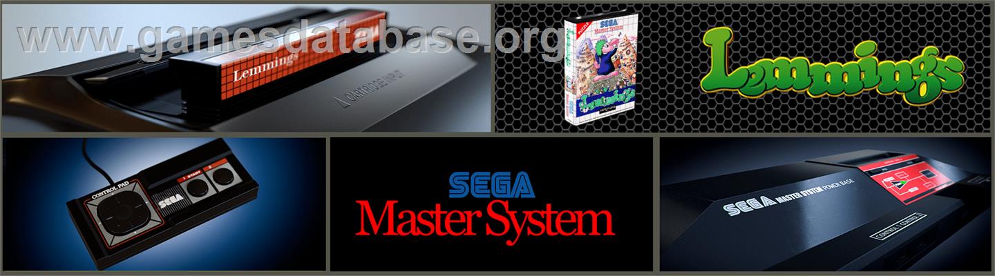 Lemmings - Sega Master System - Artwork - Marquee