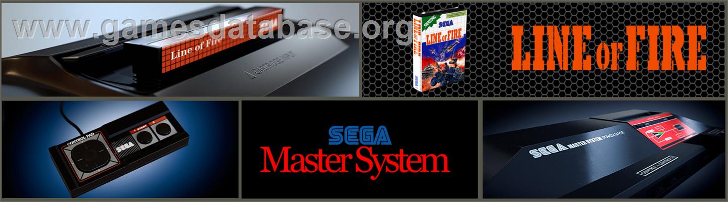 Line Of Fire - Sega Master System - Artwork - Marquee