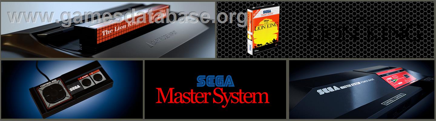 Lion King, The - Sega Master System - Artwork - Marquee