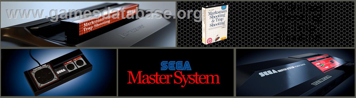 Marksman Shooting & Trap Shooting - Sega Master System - Artwork - Marquee