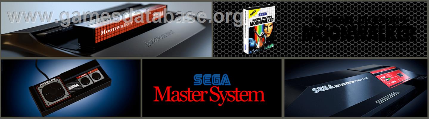 Michael Jackson's Moonwalker - Sega Master System - Artwork - Marquee
