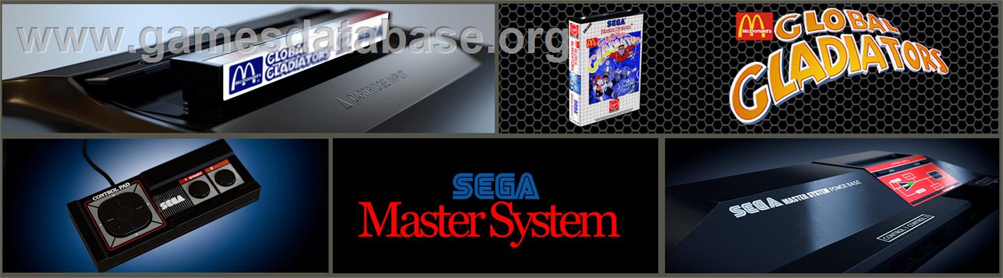 Mick & Mack as the Global Gladiators - Sega Master System - Artwork - Marquee