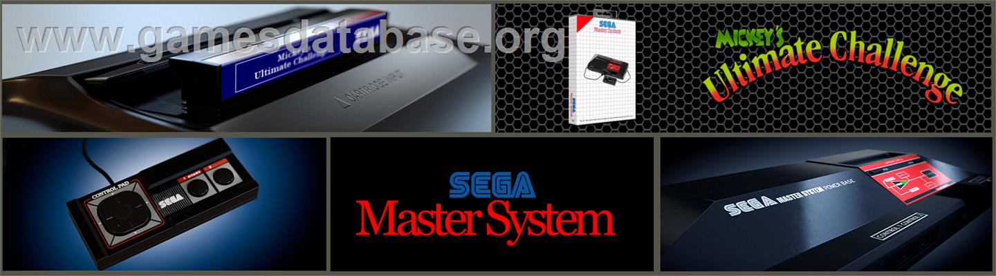 Mickey's Ultimate Challenge - Sega Master System - Artwork - Marquee