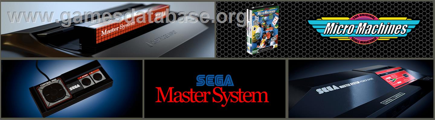 Micro Machines - Sega Master System - Artwork - Marquee