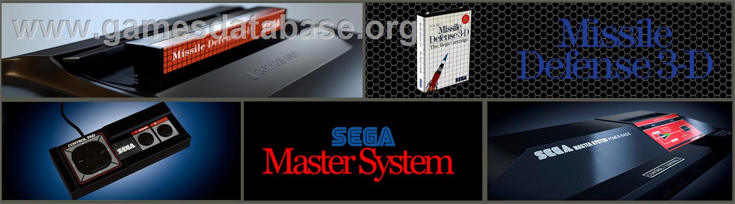 Missile Defense 3-D - Sega Master System - Artwork - Marquee