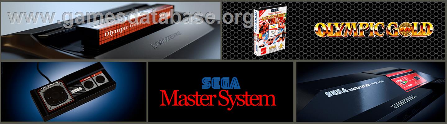 Olympic Gold: Barcelona '92 - Sega Master System - Artwork - Marquee
