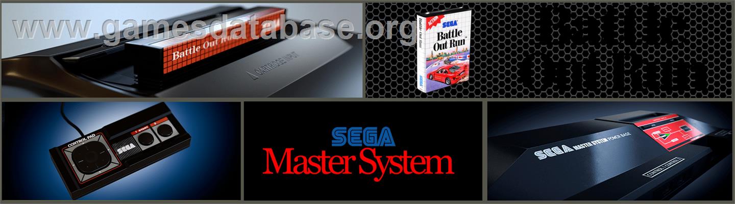 Out Run - Sega Master System - Artwork - Marquee