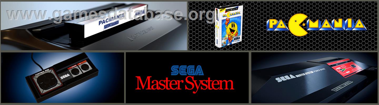 Pac-Mania - Sega Master System - Artwork - Marquee