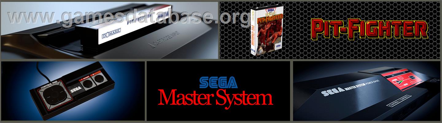 Pit Fighter - Sega Master System - Artwork - Marquee
