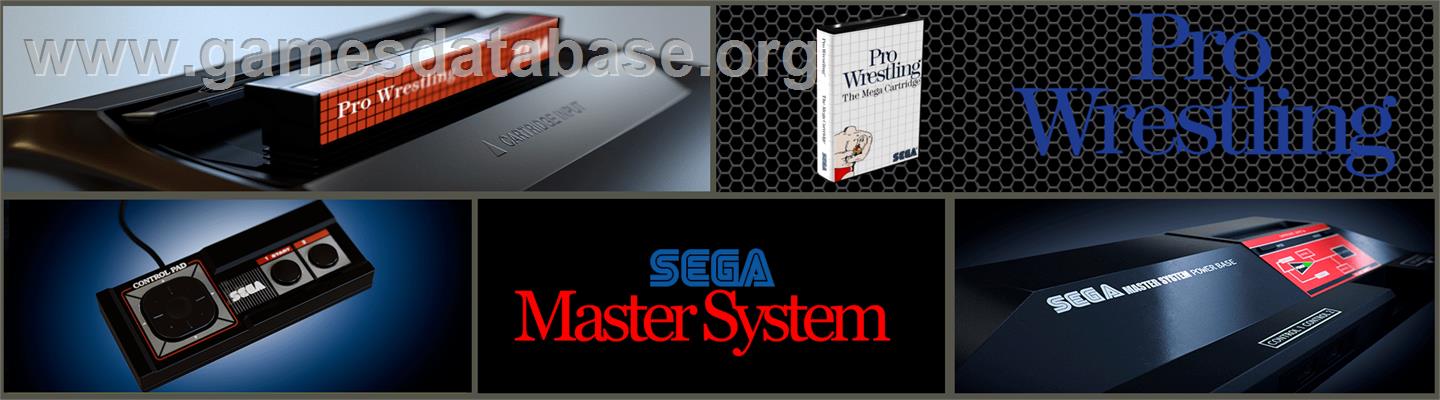 Pro Wrestling - Sega Master System - Artwork - Marquee