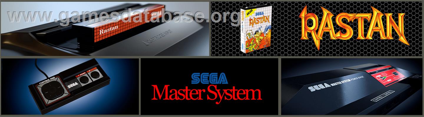 Rastan - Sega Master System - Artwork - Marquee
