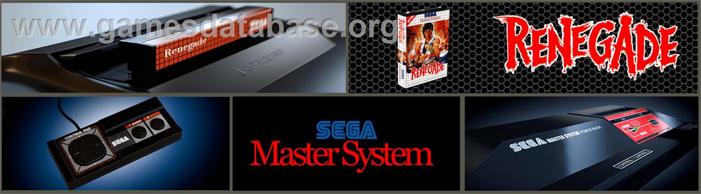 Renegade - Sega Master System - Artwork - Marquee
