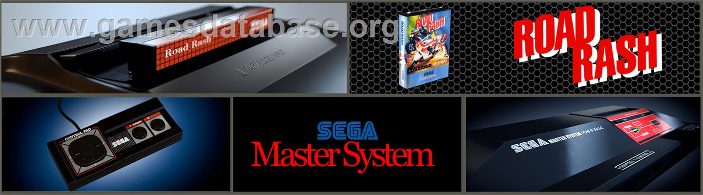 Road Rash - Sega Master System - Artwork - Marquee