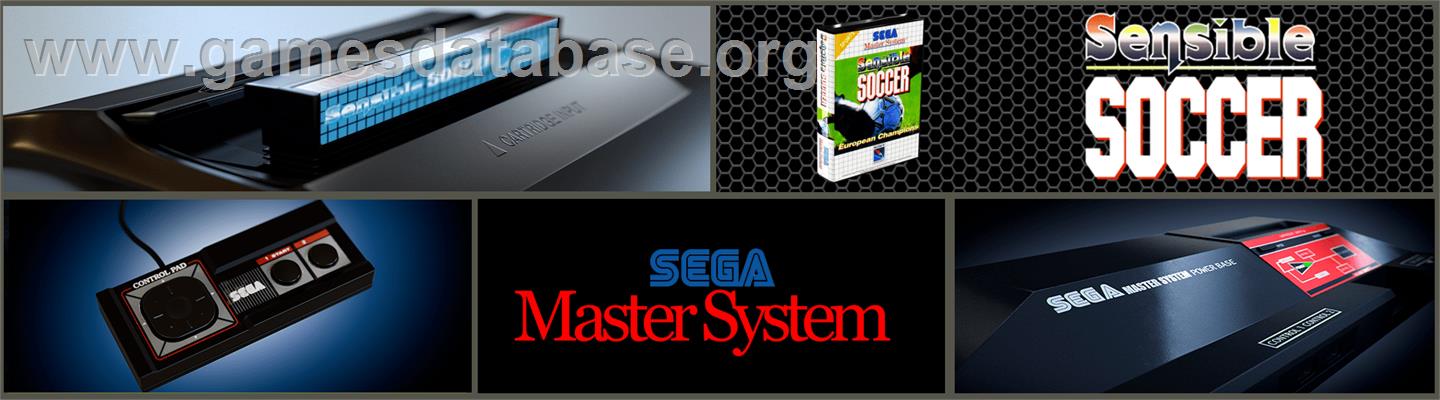 Sensible Soccer: European Champions: 92/93 Edition - Sega Master System - Artwork - Marquee