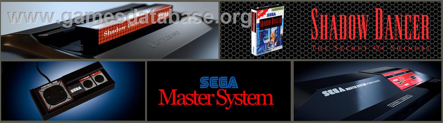 Shadow Dancer - Sega Master System - Artwork - Marquee