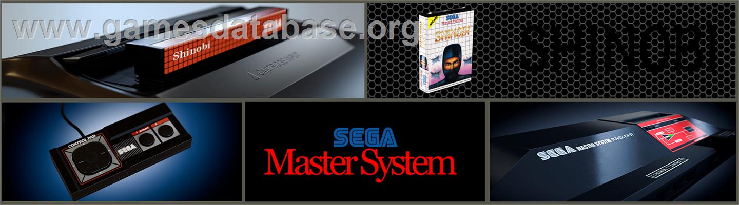 Shinobi - Sega Master System - Artwork - Marquee