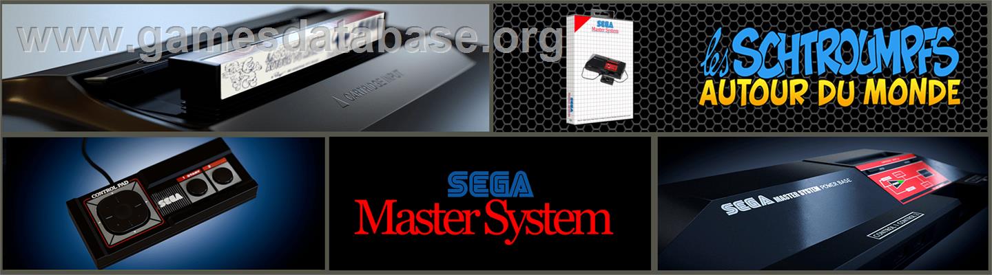 Smurfs Travel the World - Sega Master System - Artwork - Marquee