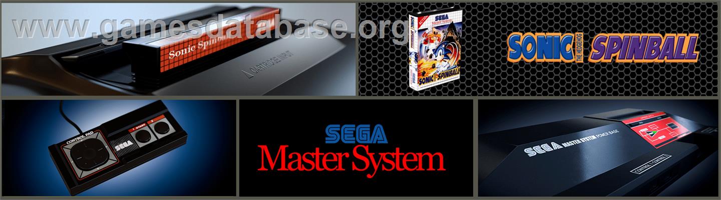 Sonic Spinball - Sega Master System - Artwork - Marquee