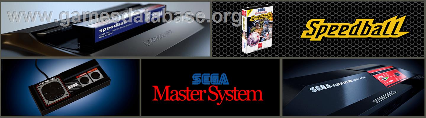 Speedball - Sega Master System - Artwork - Marquee