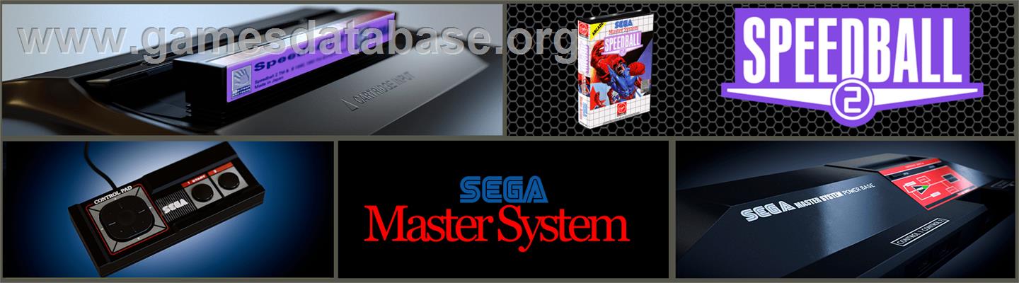 Speedball 2: Brutal Deluxe - Sega Master System - Artwork - Marquee